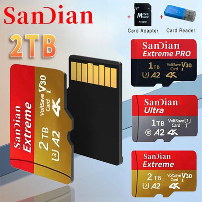 Original 128GB1TB large capacity flash memory card 512GB Class10 high-speed SD card suitable for devices such as Mac/PC/cameras·