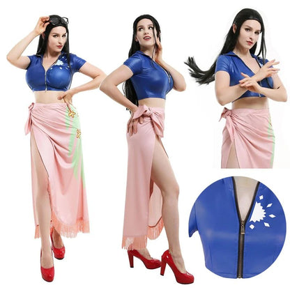 Anime Cosplay Costume Dress Outfits Nico Robin Cosplay Costume Glasses Party Wig Suit Costumes For Girl Halloween Carnival Suit