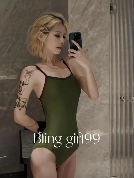 Bikini Set Speed Competition Swimsuit White Enhancing Professional Sport Double Layer with Chest Pad New Summer Style