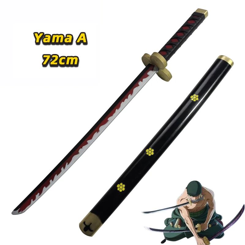 One Piece Cosplay Roronoa Zoro Katana Sword PU Trafalgar Sword Law Role Playing Yuki Samurai prop Party toy Sword 72cm