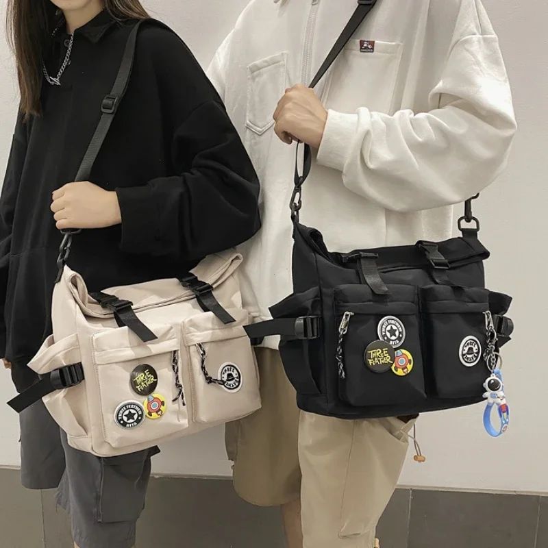 Japanese Harajuku School Bags for Teenage Girls Casual Fashion Crossbody Bag New Trendy Shoulder Bag Student Backpack Hand Bags