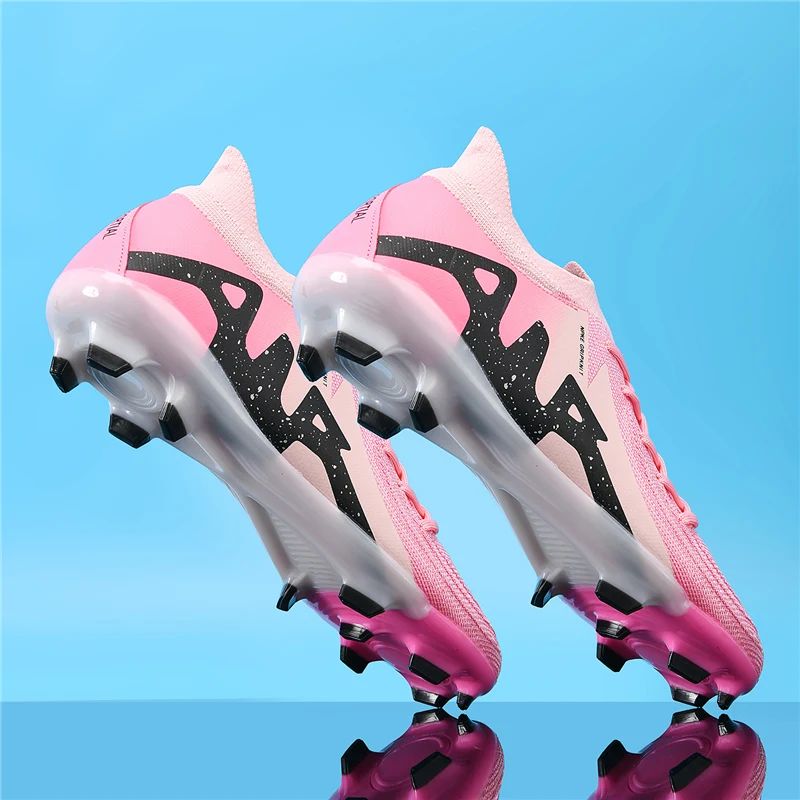 New Men Soccer Shoes Adult Non-Slip Boys Adult Futsal Sport Football Boots Grass Cleats Indoor Ultralight Turf Comfortable
