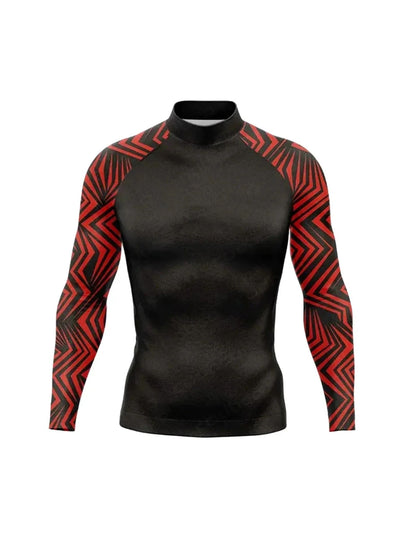 Long Sleeve Surfing Shirt Rashguard UV Sun Protection Basic Surfing Suit Swimwear UPF 50+ Diving Gym Clothes for Men