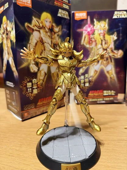 Kit de Bonecos Articulados Saint Seiya Blk Blokees Originais - Touro Pégaso Sagitário Brinquedos de Anime Colecionáveis Montados Presente de Aniversário