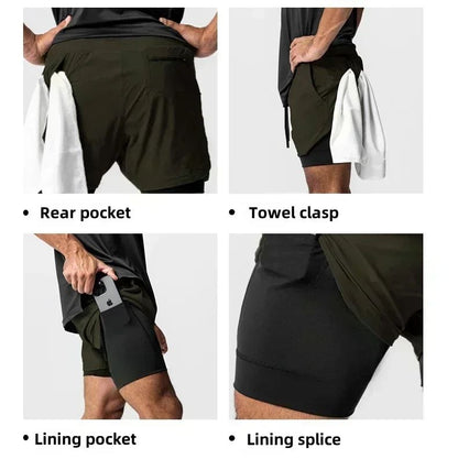 Shorts Masculino Dragon Ball Camada Dupla Son Goku Verão Anime Japonês Falso Duas Peças Esportivo Fitness Secagem Rápida
