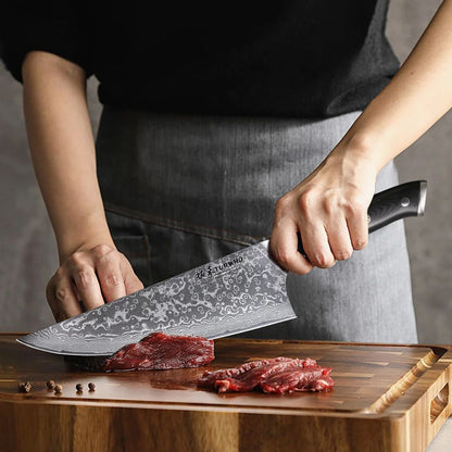 TURWHO 8.5" Kitchen Gyuto Knives 67 Layer Damascus Steel Professional Chef Knife Sharp Meat Cleaver Slicing Kitchenware Tools