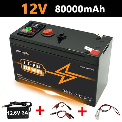 Atualize a bateria de lítio recarregável LiFePO4 12V 150Ah, até mais de 4000 ciclos, para pequenos UPS, energia solar, sonar de pesca, Power Wheels