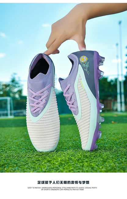 Men Soccer Shoes Original Fast Professional Unisex Cleats Low Cut Football Field Boot Non Slip Comfortable Outdoor Sneaker Match