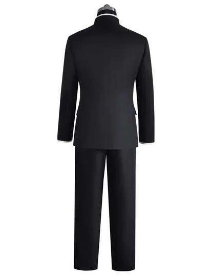 Anime Dandadan Ken Takakura Cosplay Costume Okarun School Uniform Black Jacket Gakuran Outfit Glasses Halloween Unisex Costume