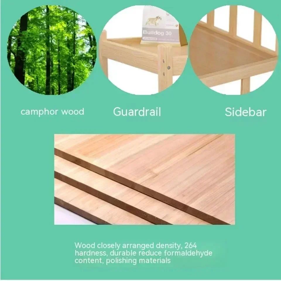Cama de cachorro de madeira com design simples que pode ser usada como mesa de cabeceira, casinha de cachorro para todas as estações, proteção ambiental, cama de animal de estimação prática