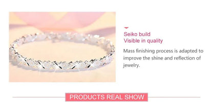 Pulseira de Prata Esterlina 925 Moda Múltiplos Estilos Corrente Para Mulheres Moda Luxo Pulseira Charme Presente de Joia de Casamento