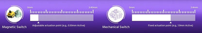 AKKO x Veekos Shine60 HE Magnetic Switch Keyboard 60% Rapid Trigger Keboard RT 0.01mm Snap Key Custom Keyboard for Esports Gamer