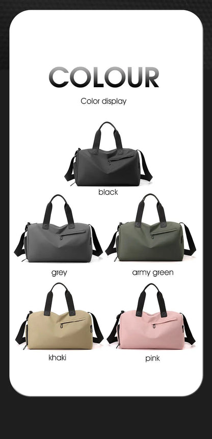 Zipper Large Capacity Oxford Travel Bags Solid Fitness Bags Thickened Fabric High Capacity Waterproof Luggage Sports Bags