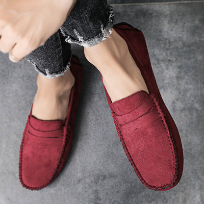 Fashion Suede Men Casual Shoes Breathable Comfort Slip-on Mens Driving Shoes Luxury Brand Men Loafers Mens Lazy Shoes Moccasins