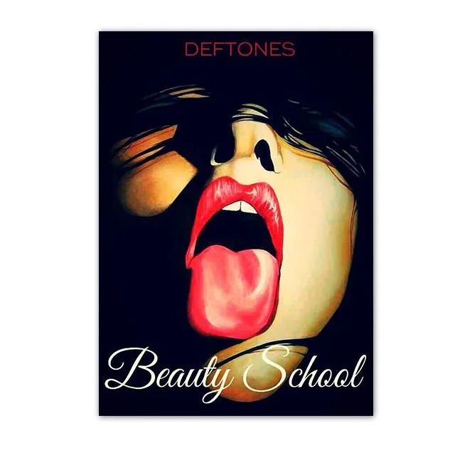 Retro Inspired Band Themed Wall Art D-Deftones Posters Classic Music Album Canvas Painting Ideal for Home Room Decor