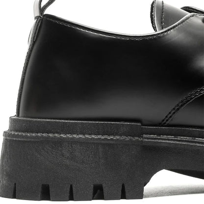 Fashion Thick Sole Leather Men Casual Shoes Classic Formal Business Men Dress Shoes Breathable Lace-Up Handmade Shoes Moccasins