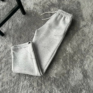 Y2K Street Letter Print Loose Sweatpants American Retro Harajuku Pants Women Fashion High Waist Pants Men's Street Clothing