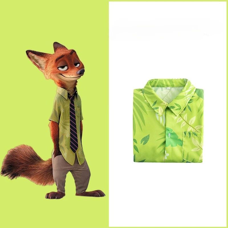 2026New Zootopia Nick Fox Clothes Coswear Children's Boys Performance Costumes Adult Fox Nick
