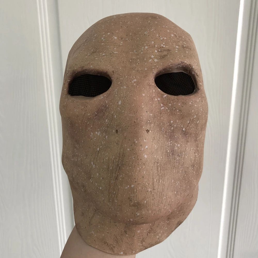 Mascaras Para Halloween Creepy Slenderman Mask Cospaly Horror Faceless Man Alien Skull Latex Helmet Carnival Dress Up Party