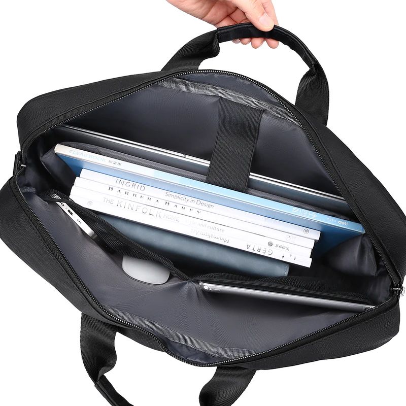 High Quality Business PVC Shoulder Messenger Bags Trendy Briefcase Bag Office Handbags 15 17 inch Laptop Bag