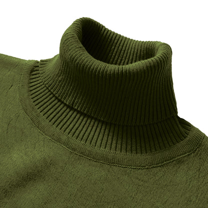 Winter Turtleneck Sweater New Men's Casual Rollneck Knitted Swatshirts Warm Men Jumper Wool Autum Sweaters