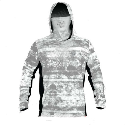 Camisas de Pesca Infantis FPS 50+ Camisa de Pesca de Manga Longa com Máscara de Gola Protetora Touca Mantenha a Cabeça e o Rosto Aquecidos Caminhadas ao Ar Livre Corridas
