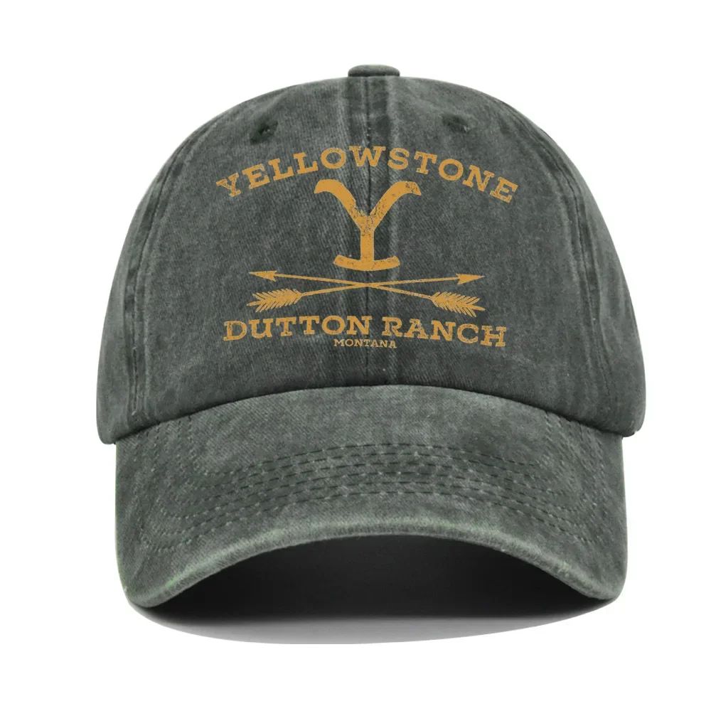 YELLOWSTONE Dutton Ranch Boné de Beisebol Ajustável Chapéu de Sol Primavera Outono Boné de Beisebol Esportivo Hip Hop Bonés Ajustados Chapéus para Homens e Mulheres