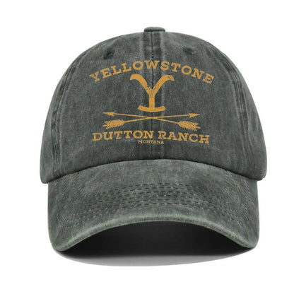 YELLOWSTONE Dutton Ranch Boné de Beisebol Ajustável Chapéu de Sol Primavera Outono Boné de Beisebol Esportivo Hip Hop Bonés Ajustados Chapéus para Homens e Mulheres