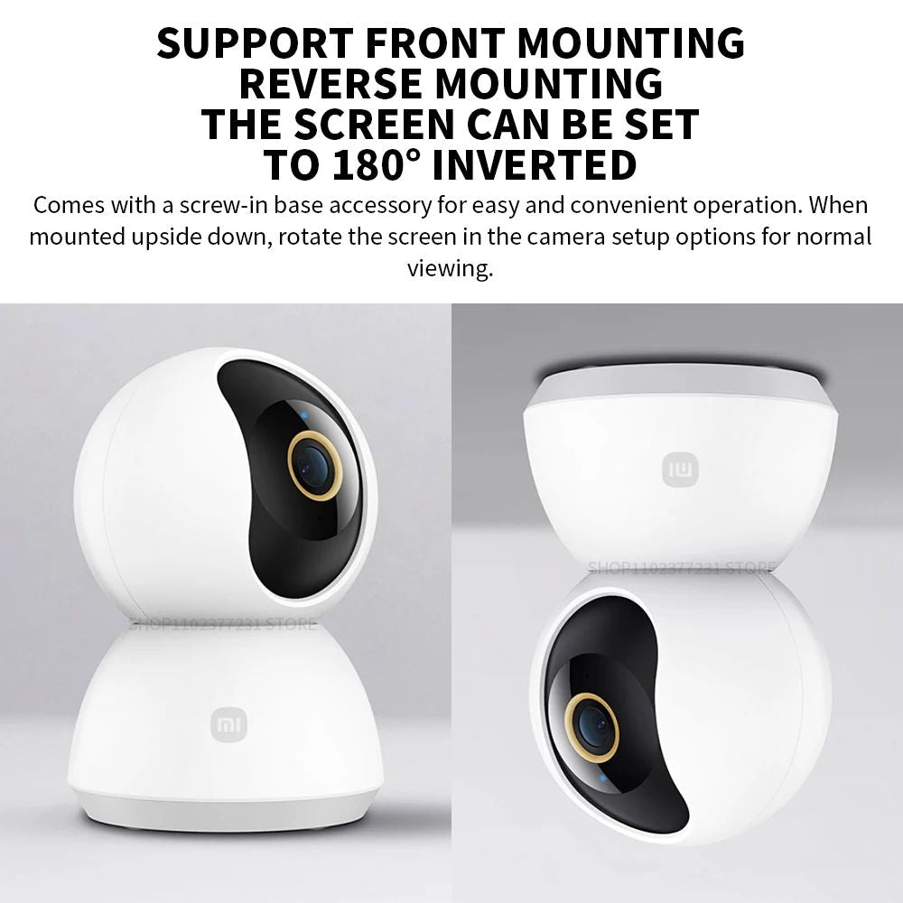 Xiaomi 360° Smart Home Security Camera Mi PTZ 2K Webcam 1296P 3 Megapixel AI Human Detection Night Vision Webcam Chinese Version