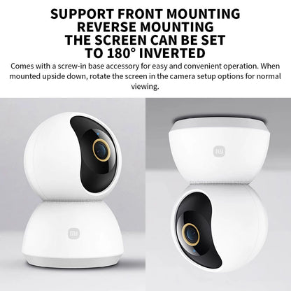 Xiaomi 360° Smart Home Security Camera Mi PTZ 2K Webcam 1296P 3 Megapixel AI Human Detection Night Vision Webcam Chinese Version
