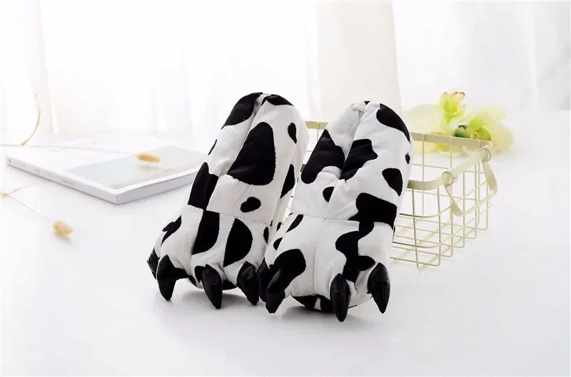 Stitch Animal Paw Slippers For Boy Girl Unisex Kids Cute Monster Claw Slippers Cartoon Soft Plush Warm Home Slippers Child Shoes