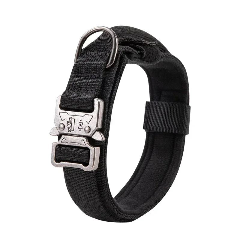 Coleira Tática Estilo Esportivo para Cães, Coleira Utilizável para Cães de Médio a Grande Porte com Capacidade de Tração para Adestramento Canino