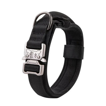 Coleira Tática Estilo Esportivo para Cães, Coleira Utilizável para Cães de Médio a Grande Porte com Capacidade de Tração para Adestramento Canino