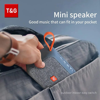 Caixa de Som Portátil TG506 Mini Soundbar Sem Fio Bluetooth 5.0 para Ambientes Internos e Externos HIFI Suporte para Cartão TF Rádio FM À Prova D'Água