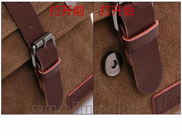 Retro Men Messenger Bags Vintage Canvas Handbags Leisure Work Travel Bag Man Business Crossbody Bags Briefcase For Male Bolsas