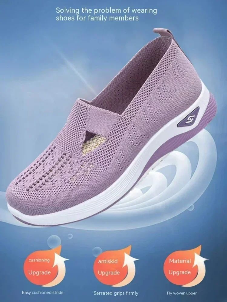 Orthopedic Shoes for Women Walking Shoes Slip On Arch Support Memory Foam Breathable Sneakers Summer Comfortable Casual Trainers