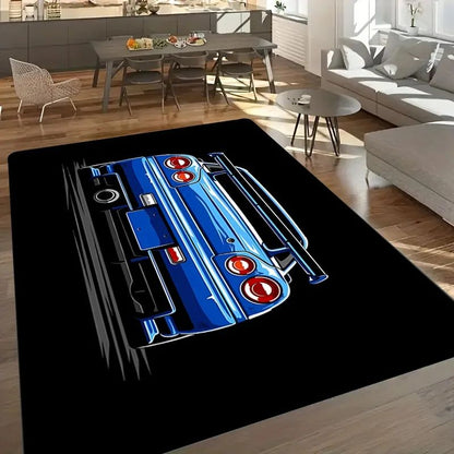 Creative Car Pattern Carpet Children's Bedside Soft Floor Mat Anti-fouling Anti-slip Crawling Pad Kitchen Footpad Home Decor Rug