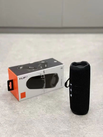 Caixa de Som Bluetooth Portátil Flip 7 Bass Vermelha Wireless IPX7 À Prova D'água TWS Sistema de Som Music Box
