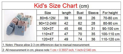 Kid Pajamas Set Boys Girls Cotton-padded Pjs Top and Pants Unisex 3 layers to Keep Thick Warm Clothes Toddler Clothing Clothes