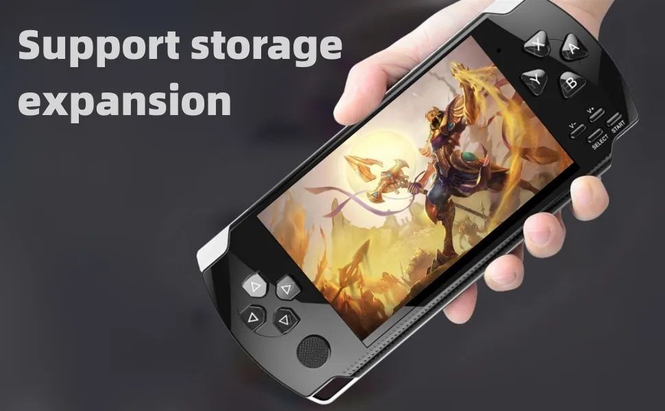 HLF Retro Video Game Console Screen Built-in 2000 Games Handheld Game Console Multiple Emulators Mini Portable Game Device MP3 MP4 Music TV Output E-Bbook Children/Men/Festivals