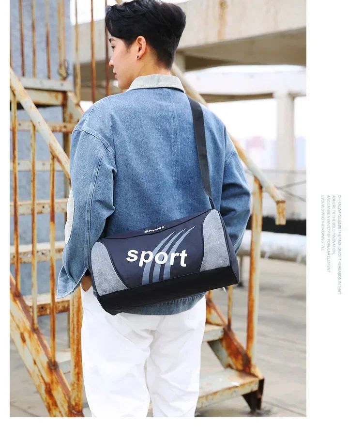 Women's & Men's Gym Bag Unisex Outdoor Crossbody Shoulder Backpack Personalized Duffel Overnight Travel Yoga Sports Bag