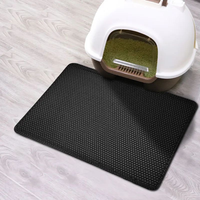 Tapete Higiênico Para Gatos Com Brinde Camada Dupla Impermeável Caixa De Areia Para Animais De Estimação Tapete Antiderrapante Almofada Lavável Produtos Para Camas De Gato Almofada Limpa