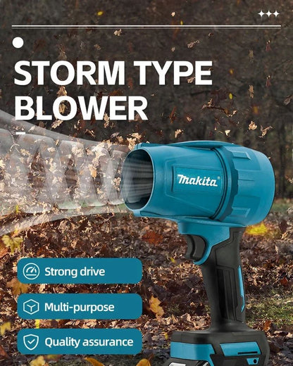 Soprador Turbo Jet Fan Violento Makita 30000RPM Ventilador Elétrico 18V Removedor de Pó Velocidade do Vento Turbo Recarregável com Luz Ferramenta de Limpeza de Carros