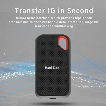 256TB Portable SSD Hard Drive 1TB High-speed Solid State USB3.1 Typec Mass Storage Original External Hard Disk for Laptop/PC/MAC