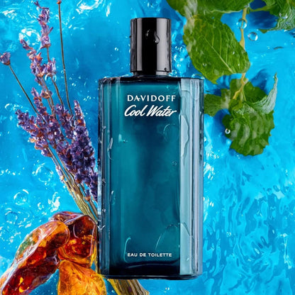 Davidoff Cool Water Eau de Toilette – Aromatic Men's Cologne – With Notes of Coriander, Mint, Lavender & Amber – Long Lasting Fr