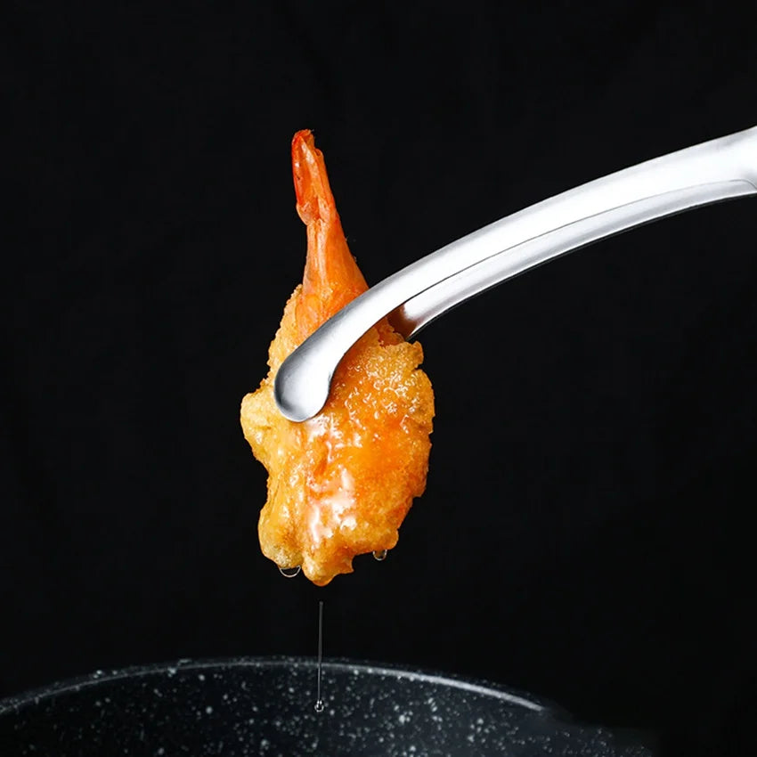 JJYY 304 Stainless Steel Food Tongs Long Handle Non-Slip Barbecue Tongs Steak Tongs Kitchen Cooking Tools kitchen accessories