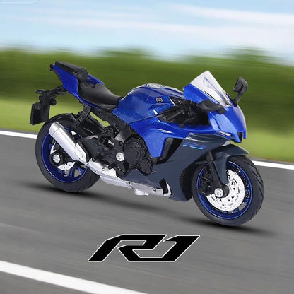 1:18 CBR1000RR R1 GSX1000 Hayabusa Simulação Liga Modelo de Moto Coleção Autorização Genuína Miniatura de Moto de Brinquedo