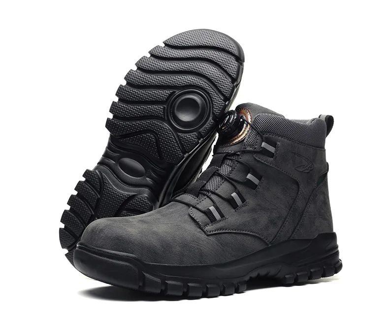 Botas de segurança masculinas à prova d'água, indestrutíveis, com biqueira de aço, anticorte, resistentes a perfurações, sapatos de segurança para motociclistas, Botas Para Hombre