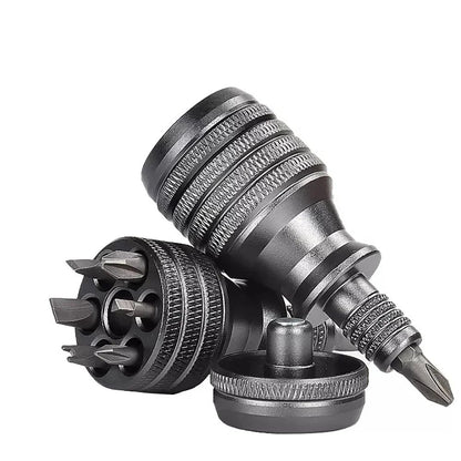 Mini Chave de Fenda Chave Phillips de Titânio 1/4 Polegada Magnética 7 em 1 Bit de Liga de Aço S2 Ferramenta Manual de Reparo EDC