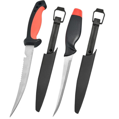 Faca Afiada para Peixe Cabo Oco de Plástico Faca de Filé de Peixe Faca de Desossar Aço Inoxidável Cutelo de Carne Descascador de Frutas de Cozinha